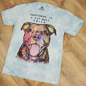 Pitbull Dog T-shirt Tie Dye Animal Lover Size M